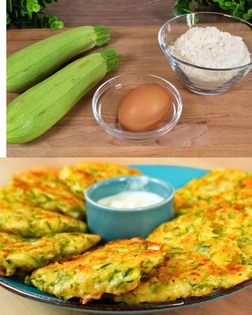 Zucchini and Cottage Cheese Patties finished dish