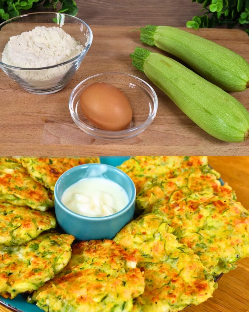 Zucchini and Cottage Cheese Patties finished dish