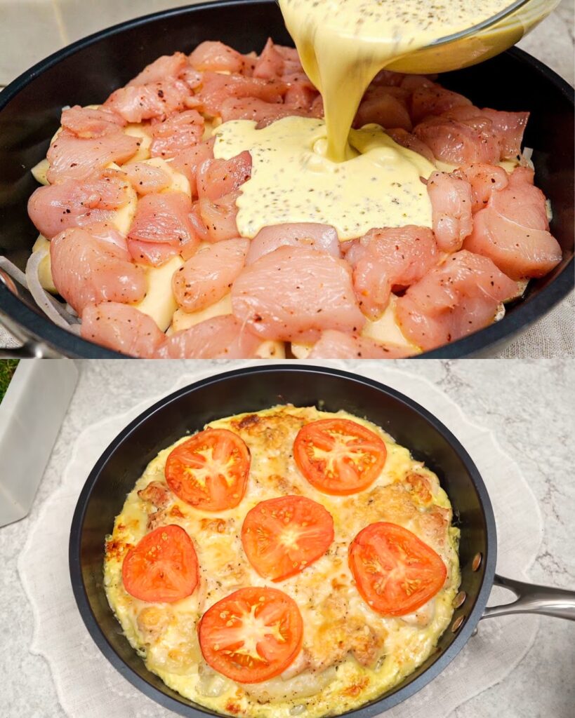 Chicken and Potato Bake: The Tastiest Recipe You Can Make at Home finished dish