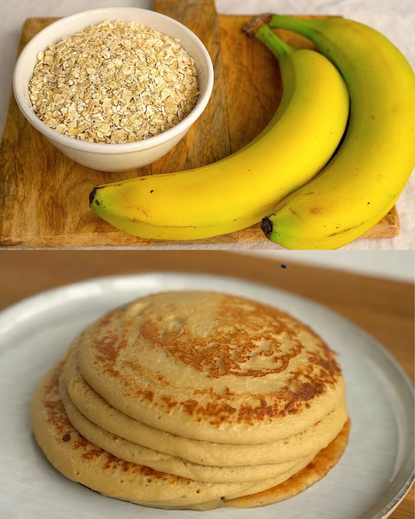 Apple and Banana Breakfast Pancakes