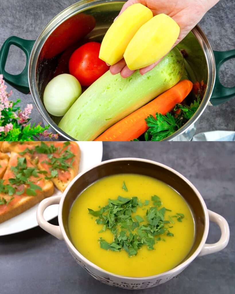 Simply Cut Zucchini and Potato! Delicious Weekly Soup Recipe