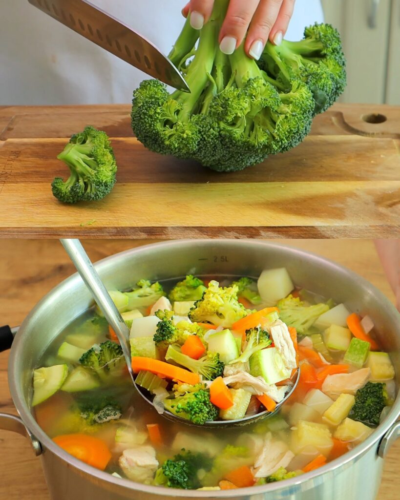 Quick and Hearty Chicken Vegetable Soup finished dish