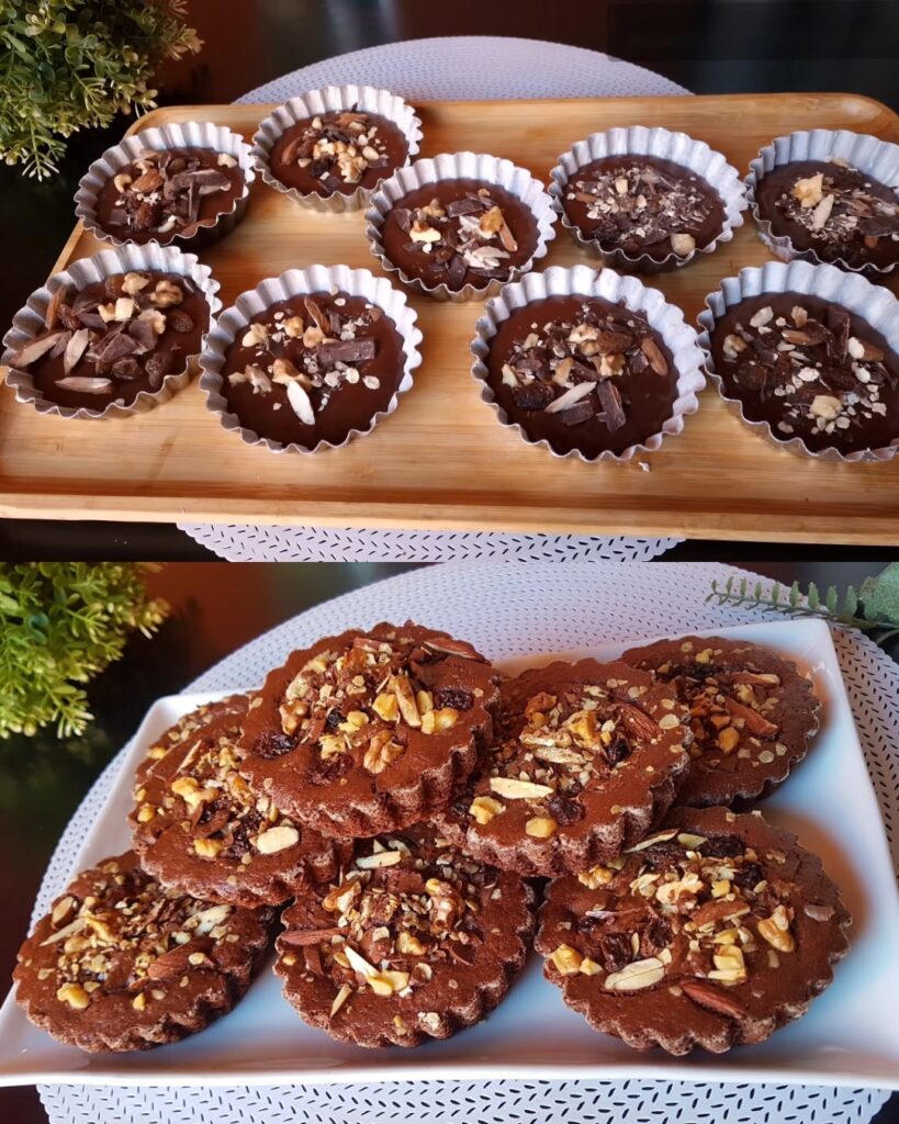 Chocolate Nut Muffins finished dish