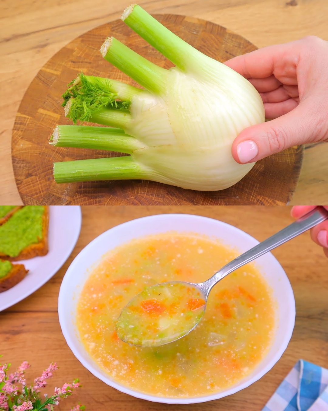 Aromatic Vegetable Soup with Garlic Sauce