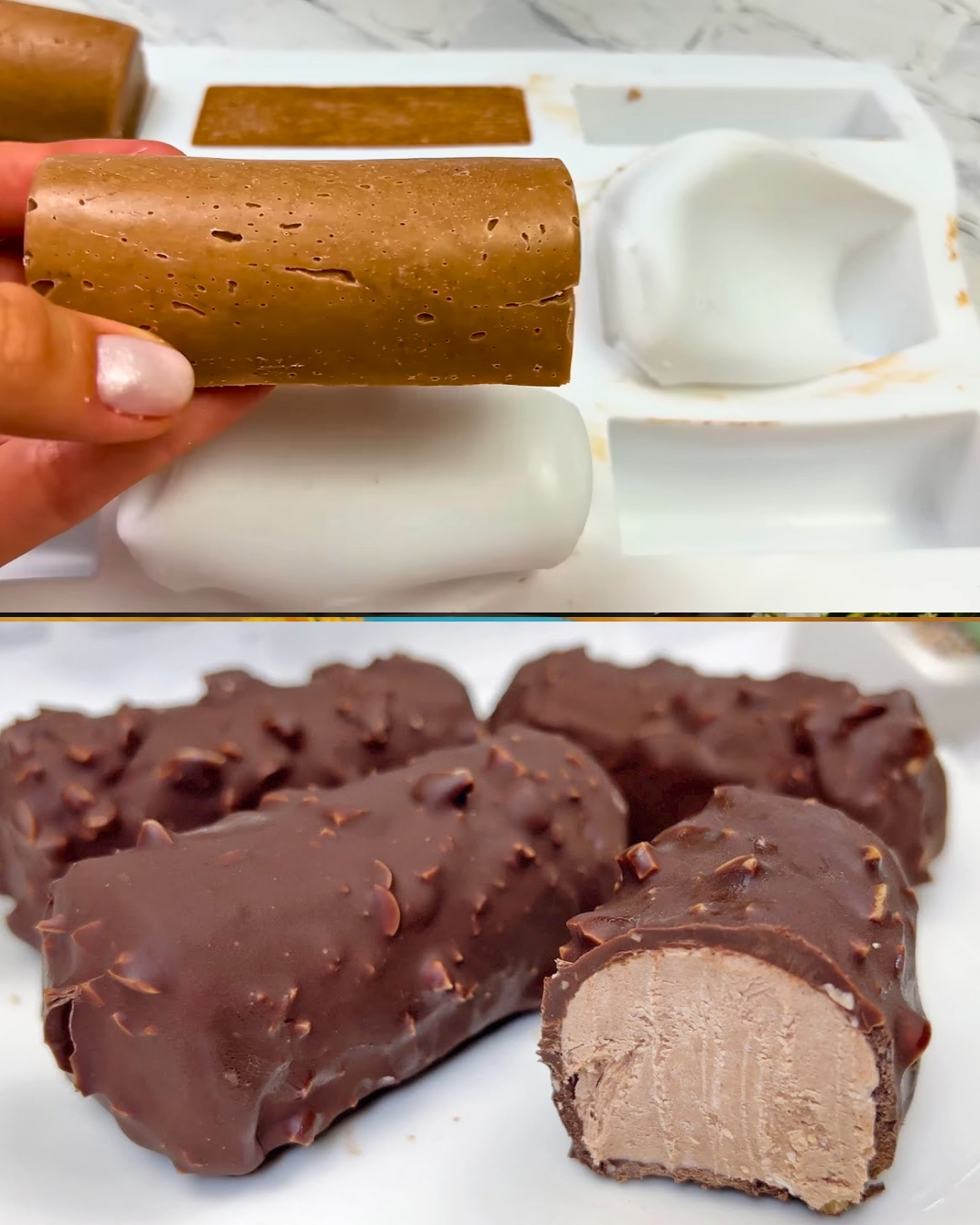 Chocolate Peanut Cottage Cheese Bars