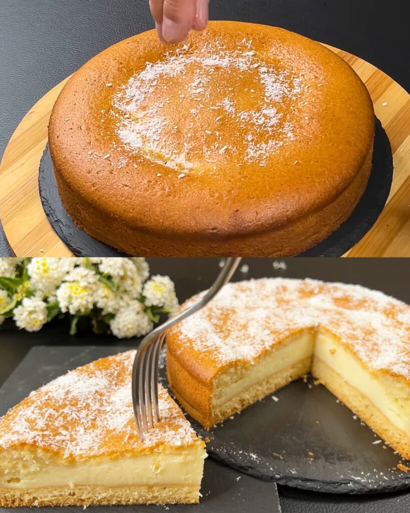 Lemon Pudding Cake finished dish