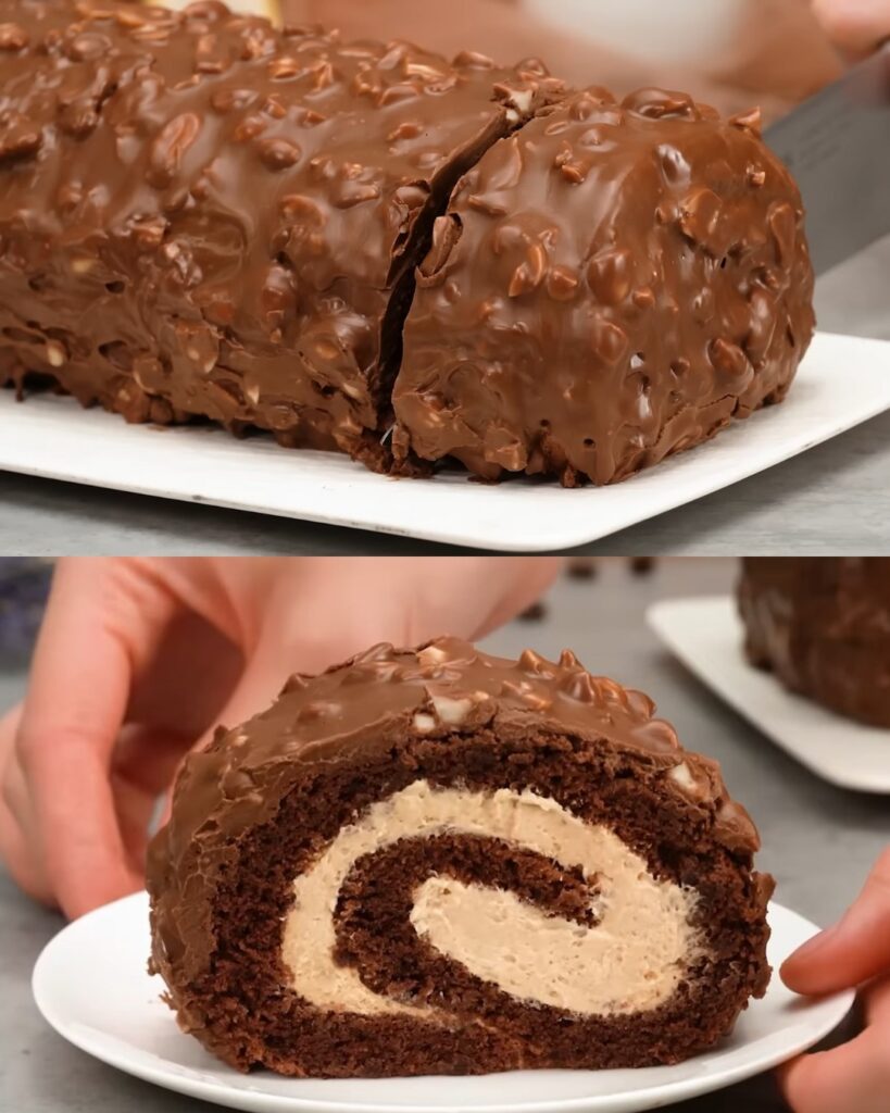 Decadent Chocolate Peanut Cake finished dish
