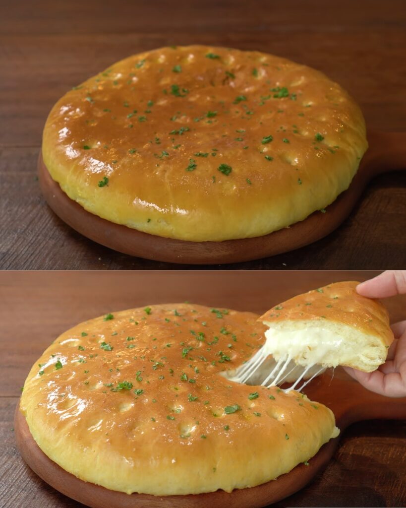 Fluffy Cheese Potato Bread finished dish