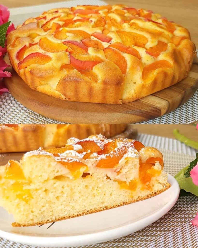 Lemon Apricot Cake finished dish