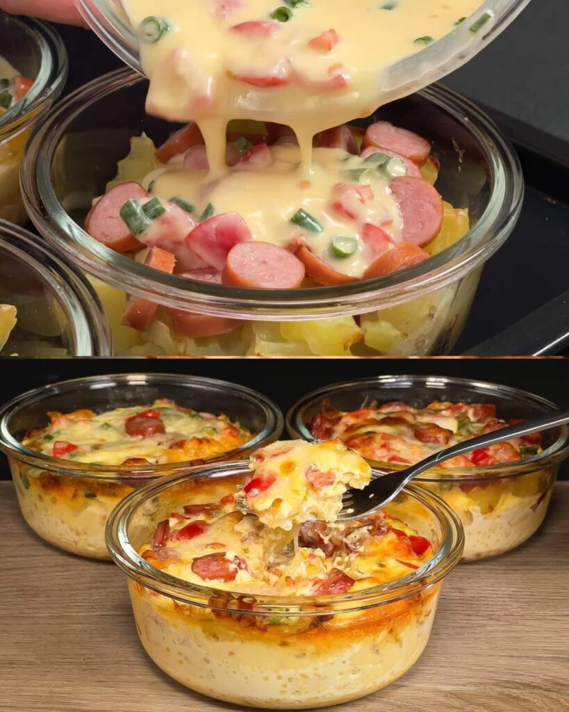 Savory Baked Potato and Sausage Casserole Recipe finished dish