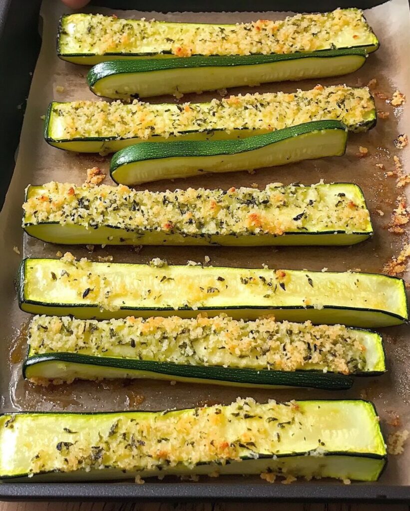 Crispy Baked Zucchini Sticks Recipe