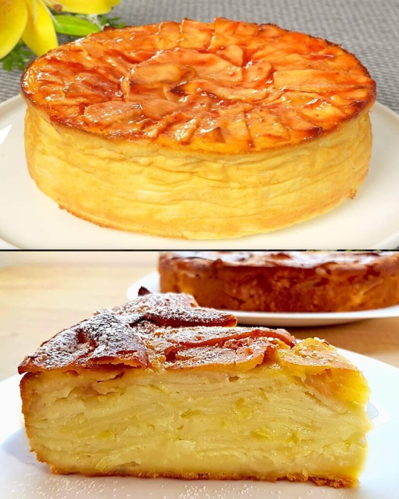 Classic Apple Cake finished dish