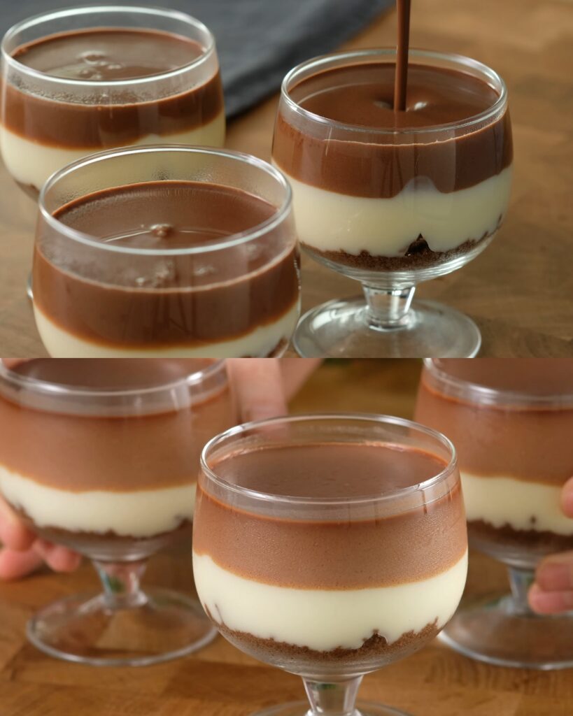 Creamy Chocolate Dessert in a Glass