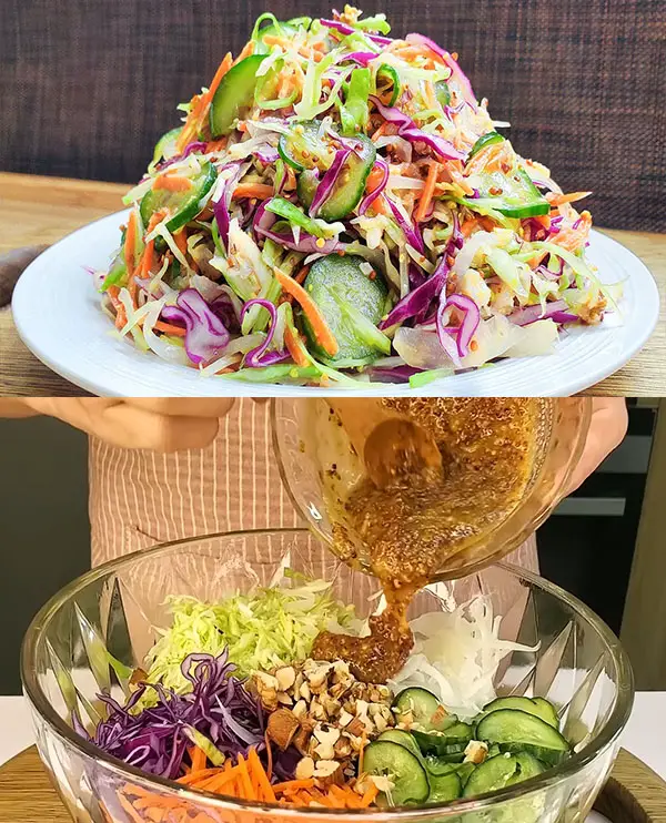 Crunchy Cabbage and Walnut Salad