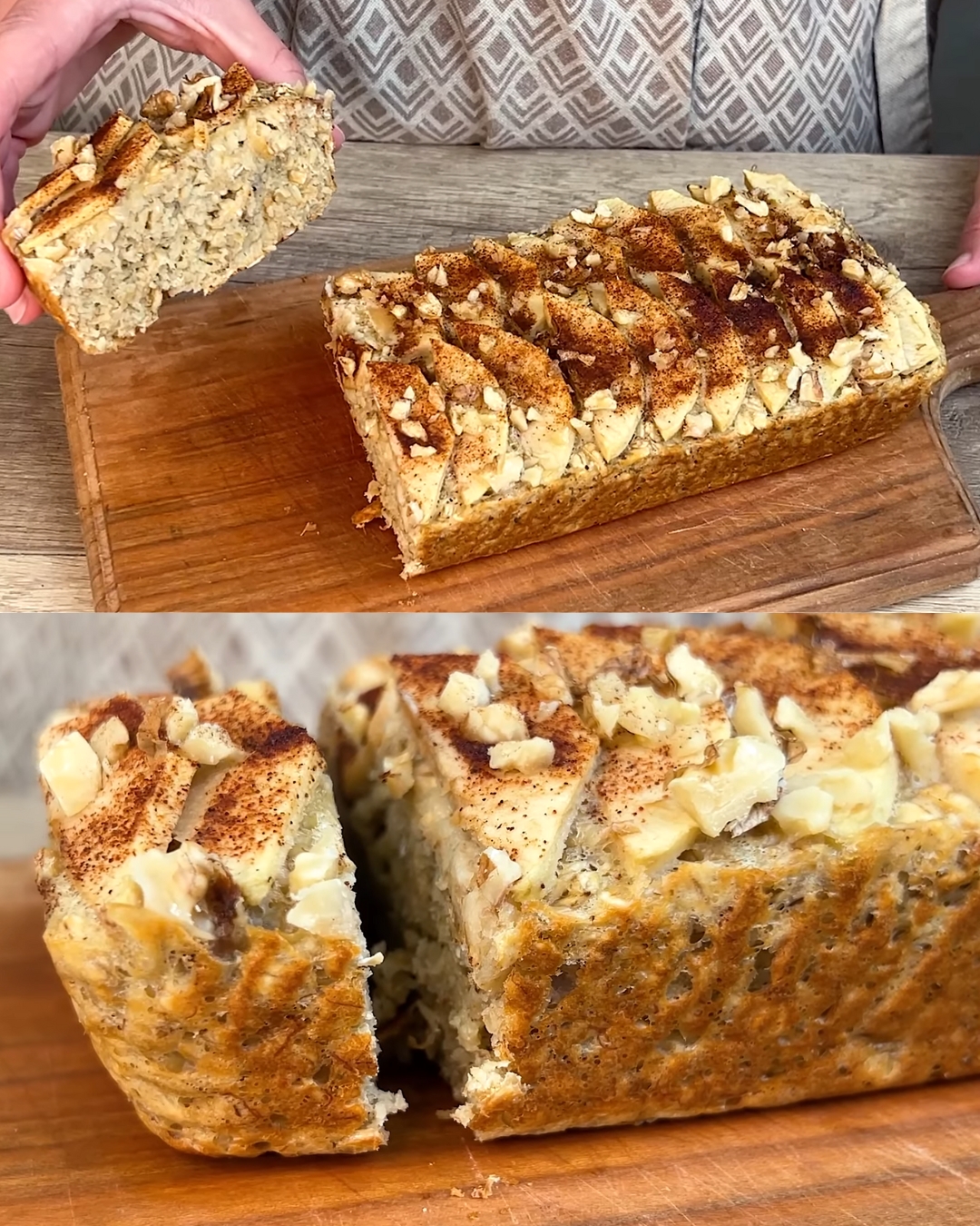 Baked Oatmeal with Bananas and Apples
