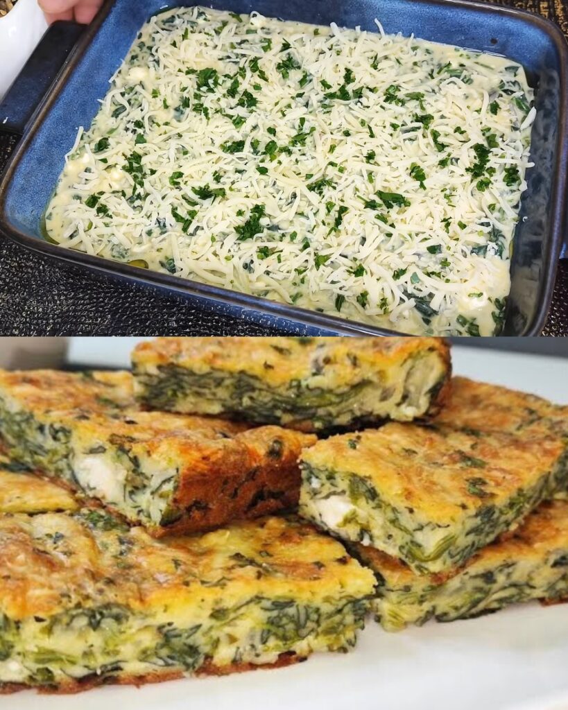Spinach and Cheese Bake Recipe finished dish
