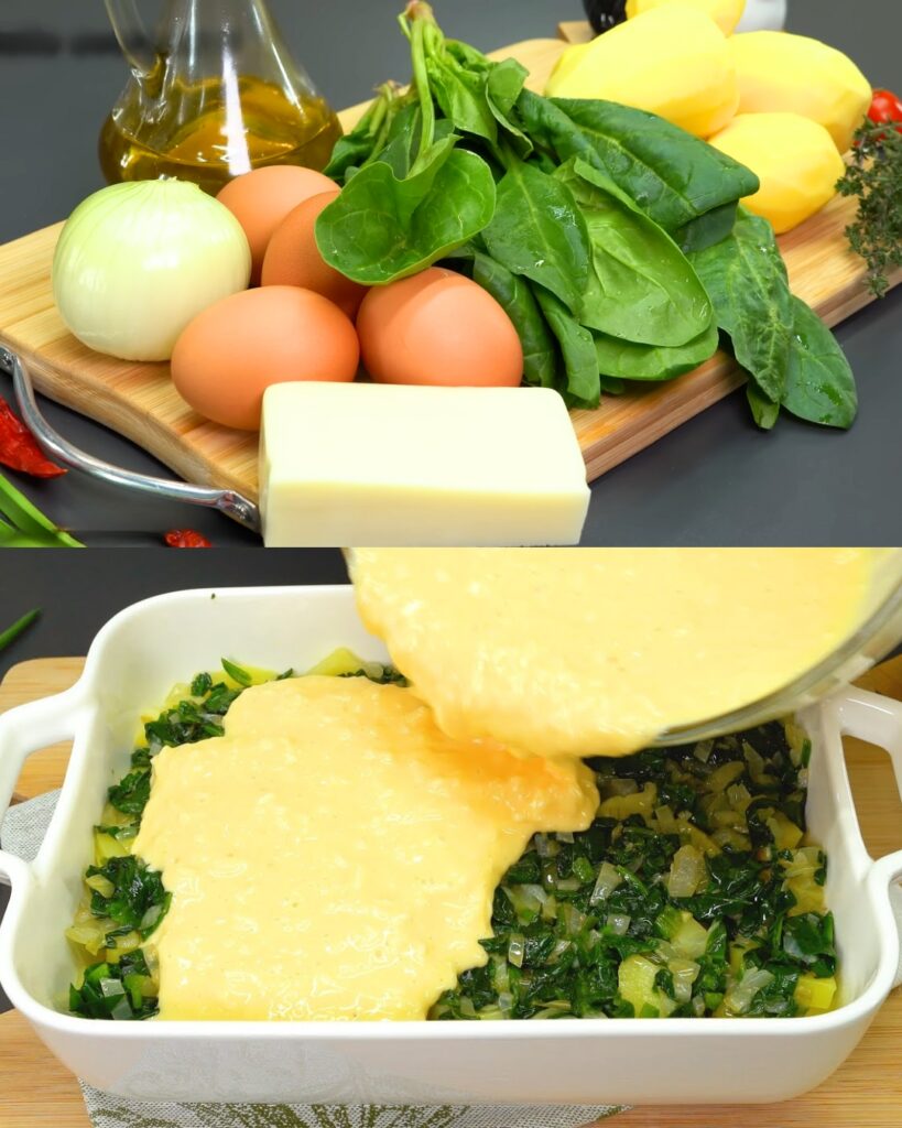 Spanish-Style Spinach and Potatoes with Creamy Eggs