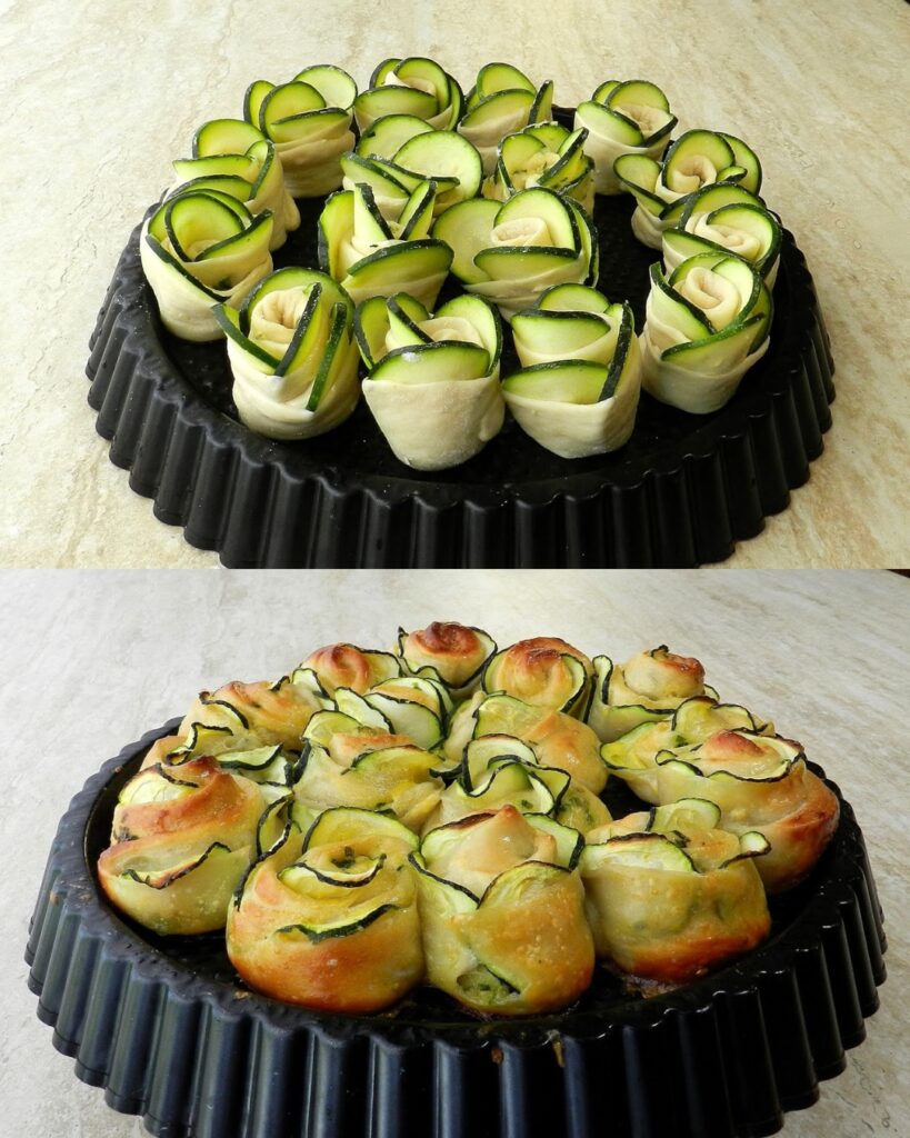 Zucchini Garlic Rose Bread Recipe