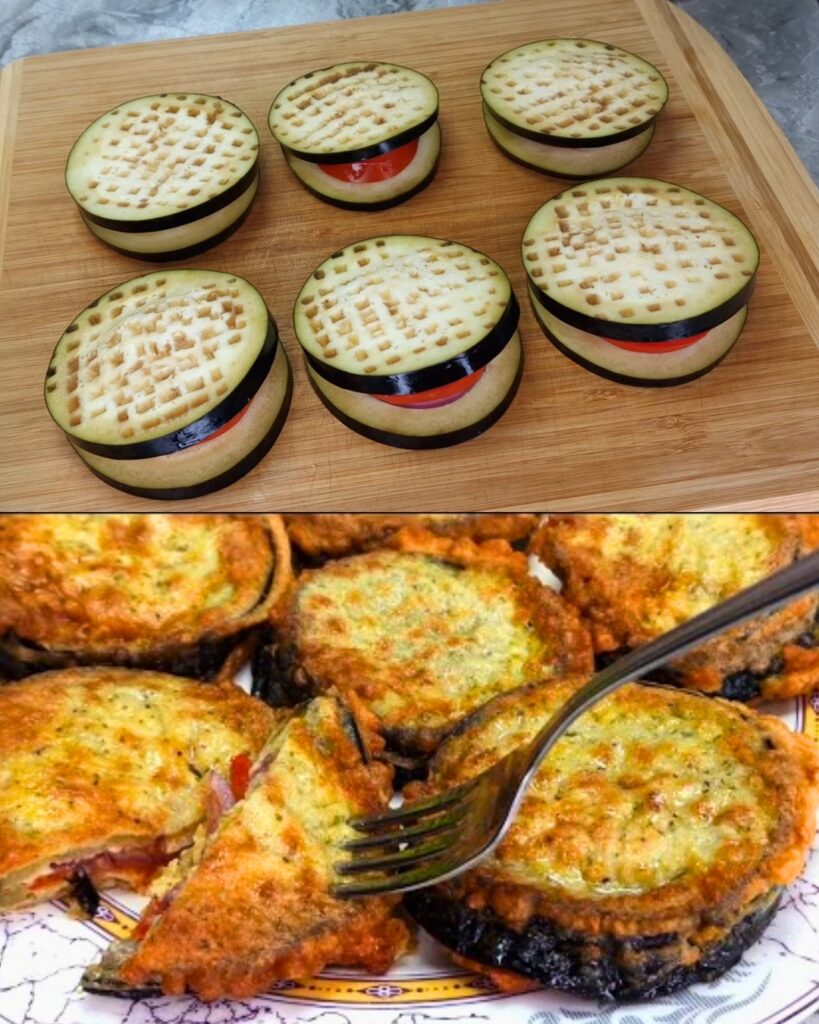 Delicious Fried Eggplant with Fresh Tomatoes and Red Onions