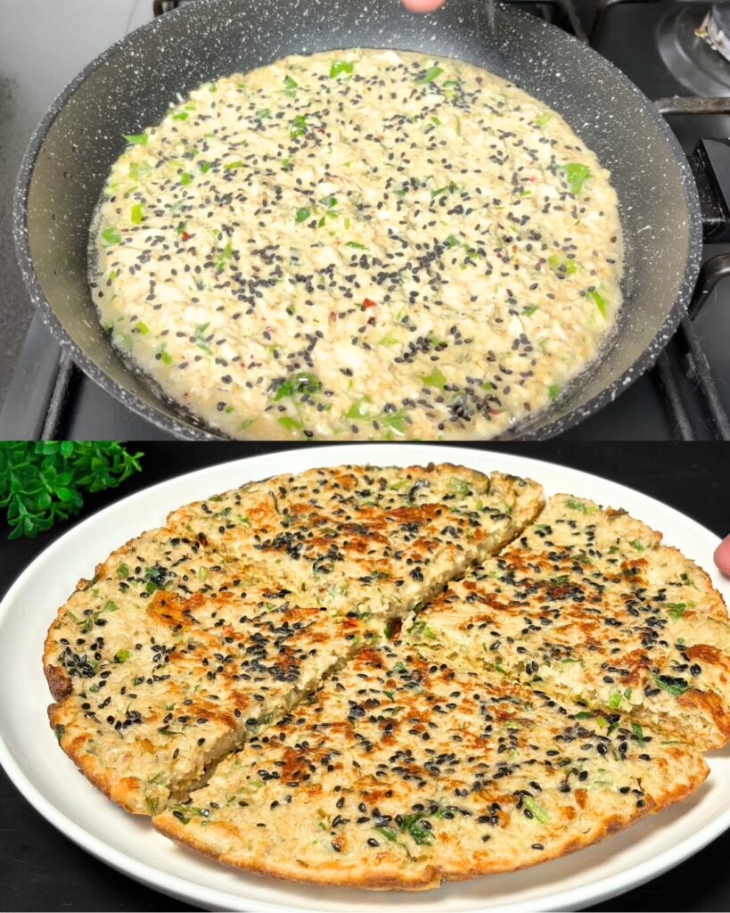 Savory Oatmeal Cheese Pancakes