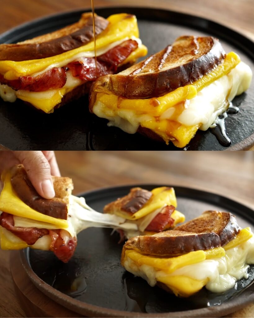 5-Minute Perfect Breakfast: Soft and Crispy Egg Cheese Toast finished dish