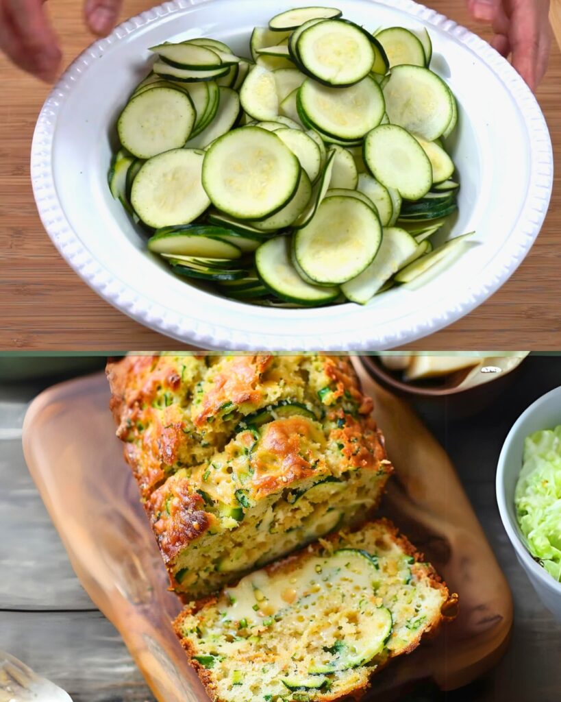 Zucchini Cheddar Bread: A Savory and Moist Delight finished dish