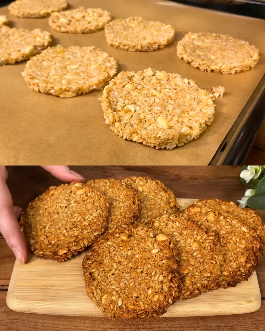 Oatmeal Cookies with Coconut and Peanuts