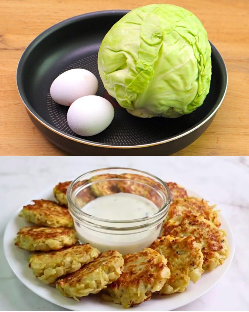 Fried Cabbage Patties Recipe finished dish