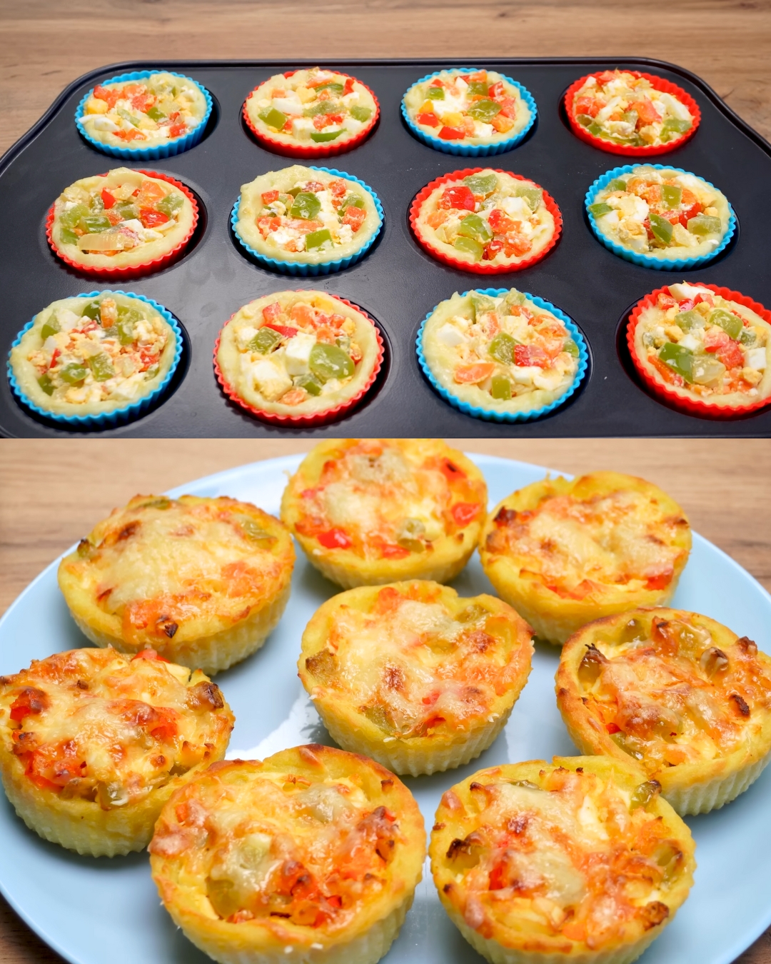 Delicious Potato and Vegetable Muffins