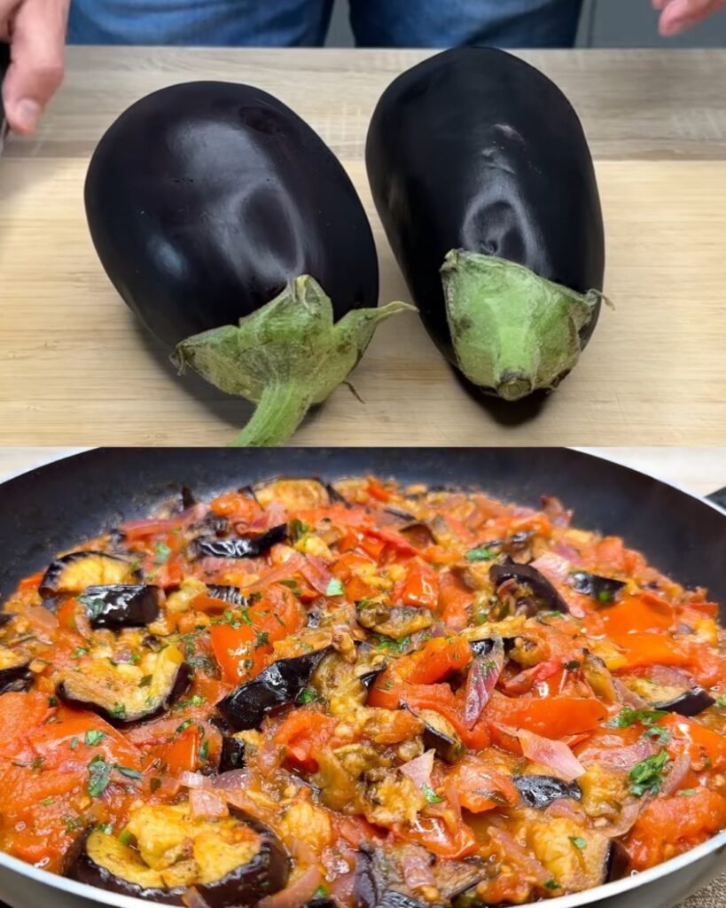 Mediterranean Eggplant and Tomato Stew Recipe finished dish