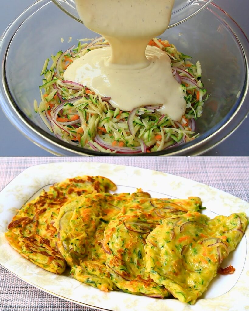 Zucchini and Carrot Cheddar Omelet finished dish