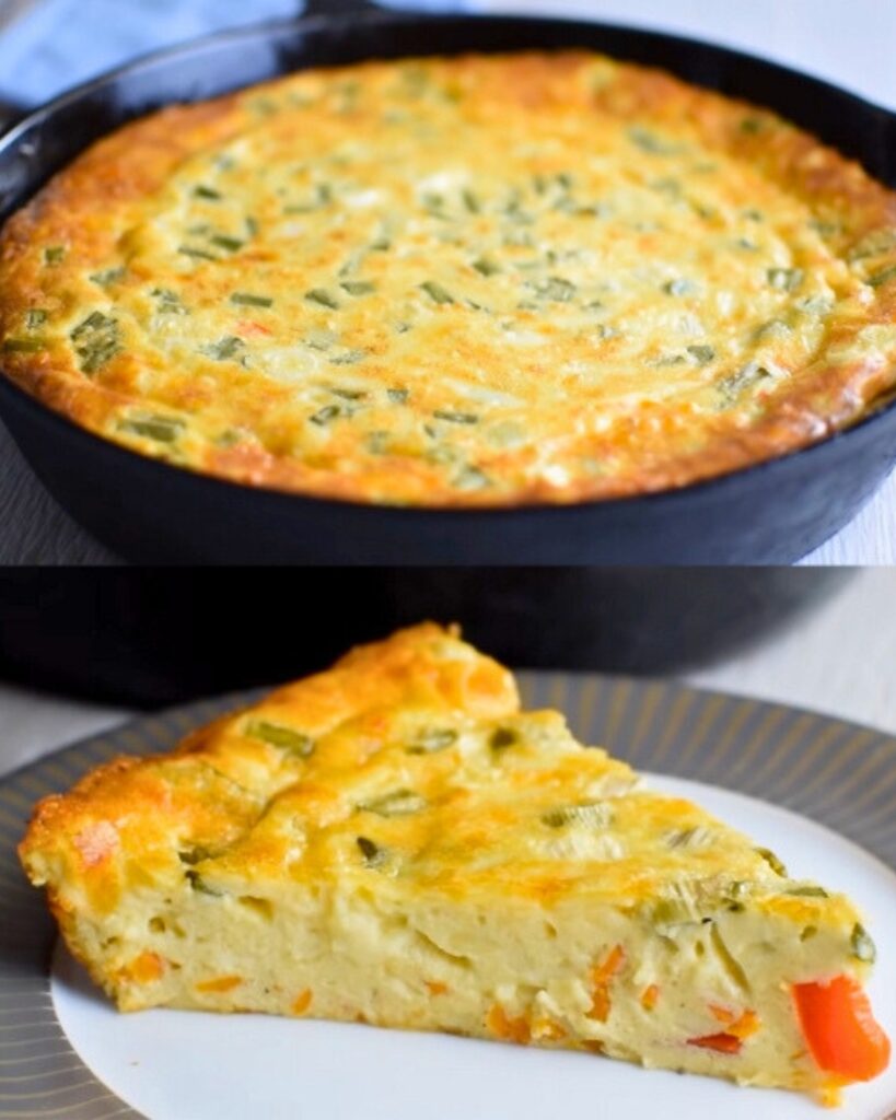 Savory Morning Quiche without Crust finished dish