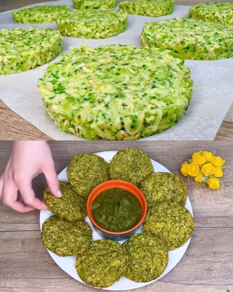 Broccoli and Cheese Bake with Zucchini Sauce finished dish