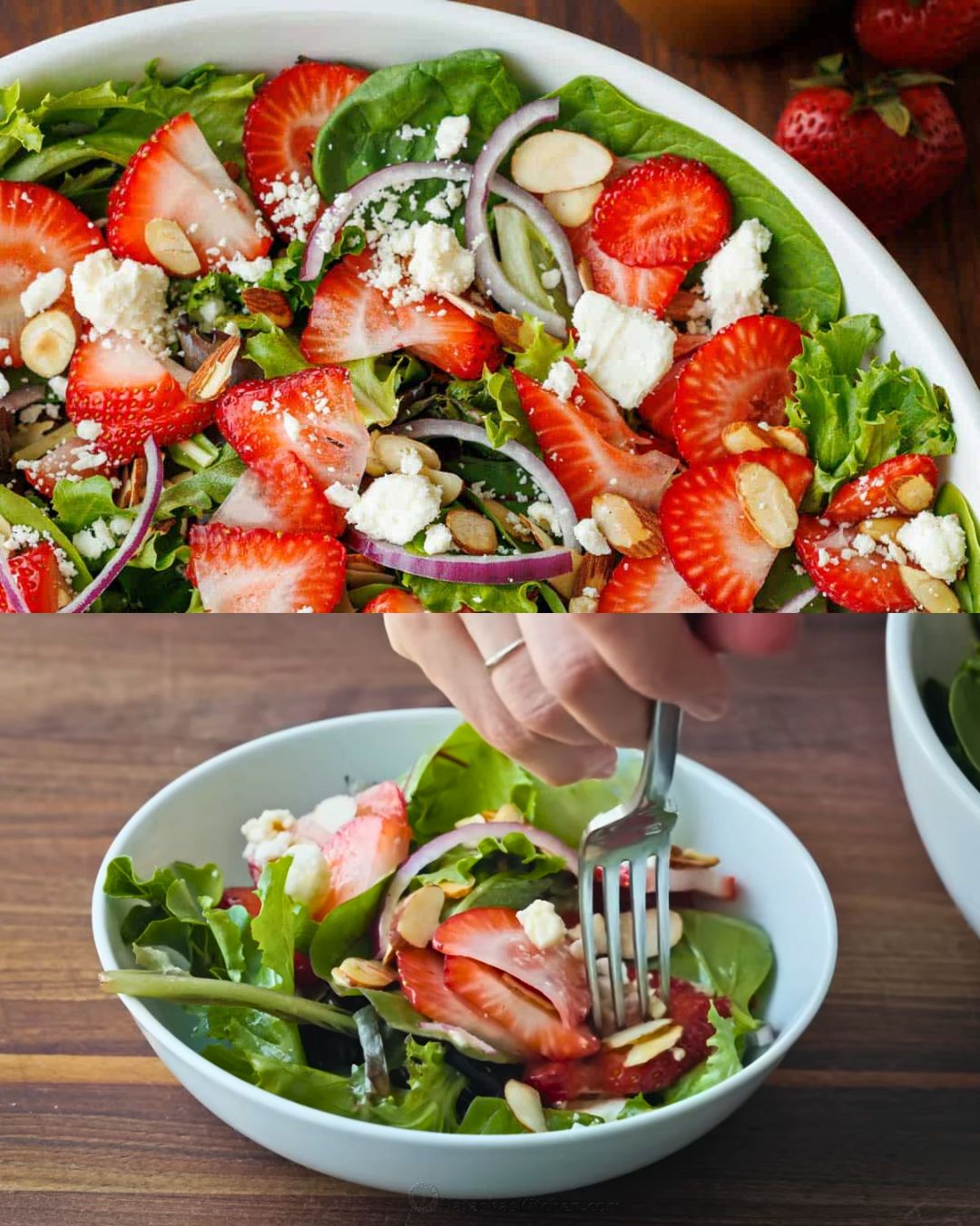 Strawberry Salad with Honey Vinaigrette