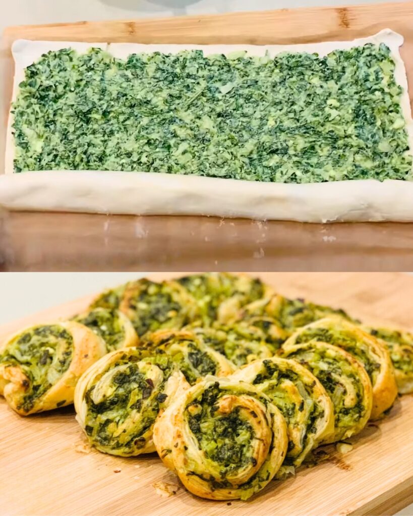 Pinwheel Spinach & Feta Bites | Puff Pastry