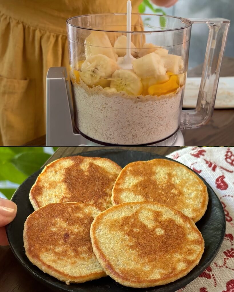 Banana Oatmeal Pancakes