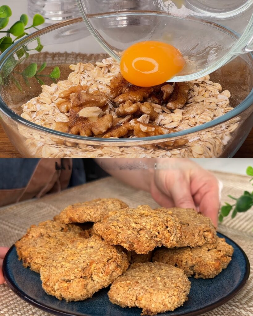 Sugar-Free Oatmeal and Walnut Cookies
