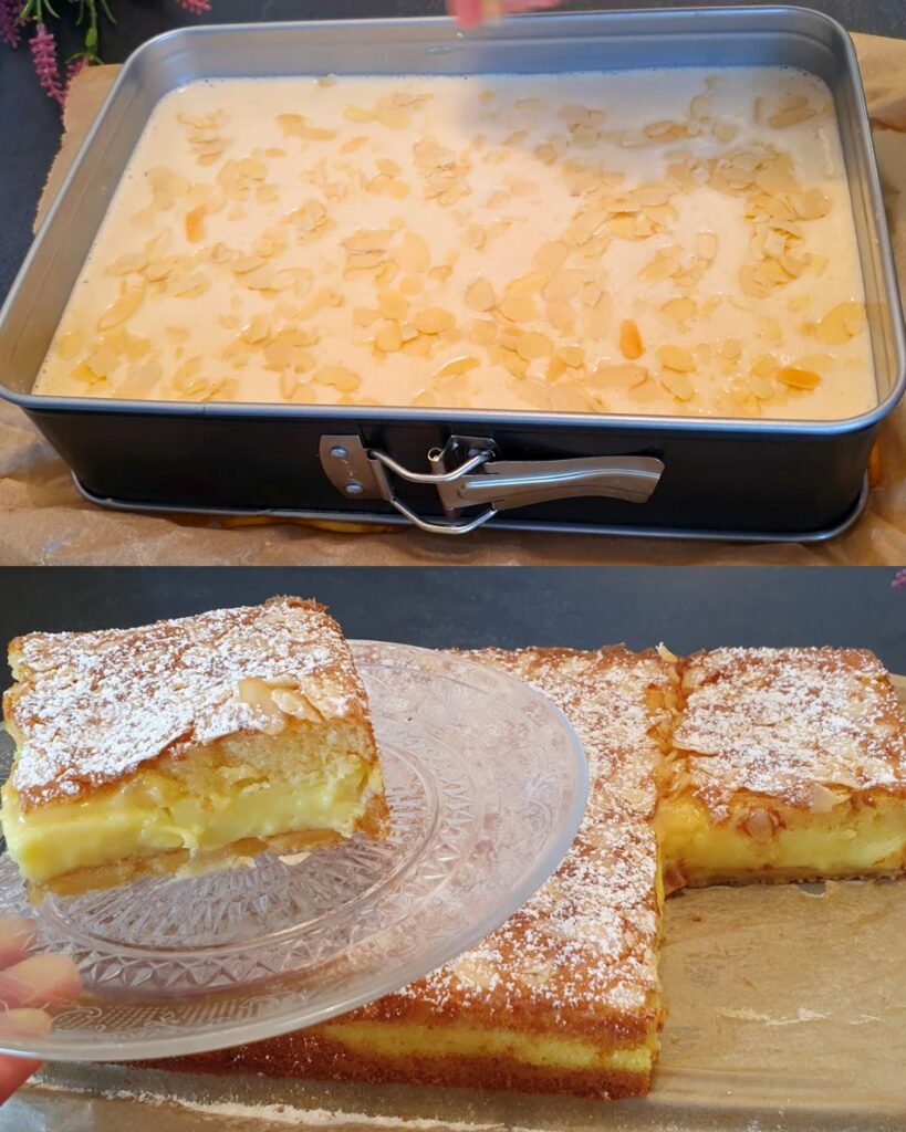 Lemon Cream Cake Recipe finished dish