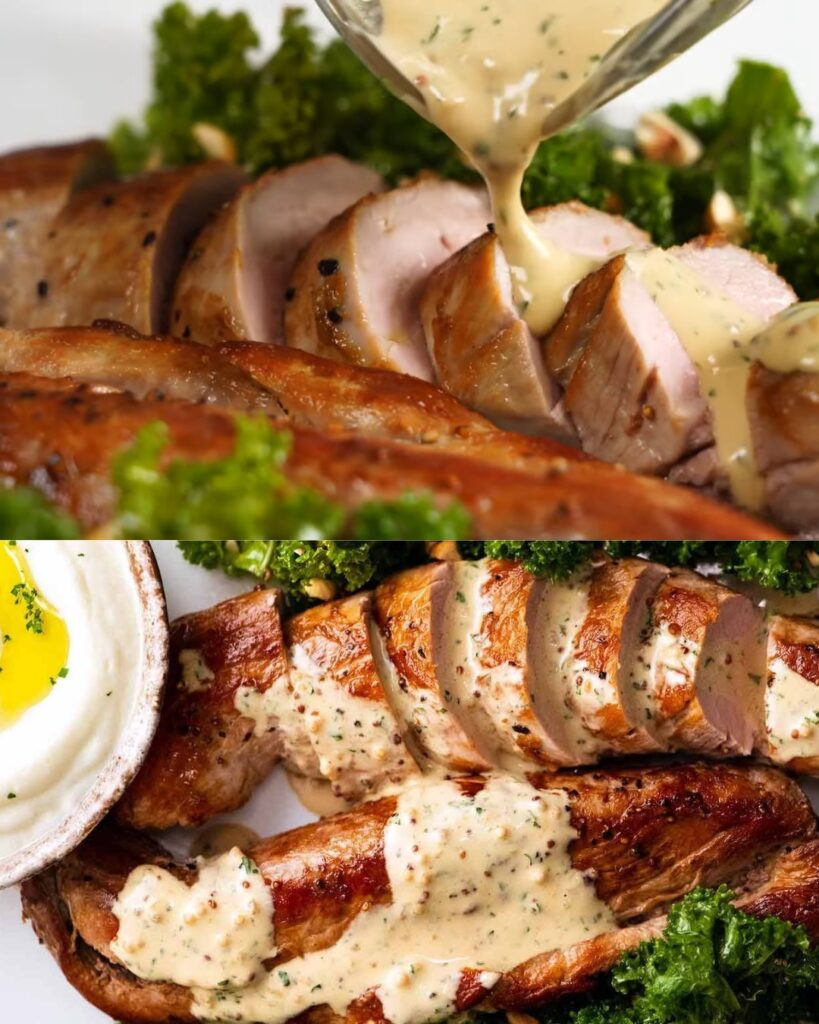 Pork Tenderloin with Mustard Cream Sauce