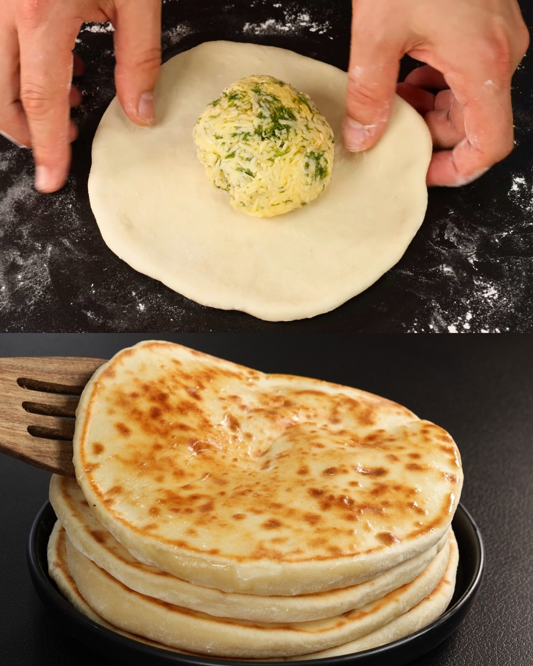 Quick Khachapuri on Kefir