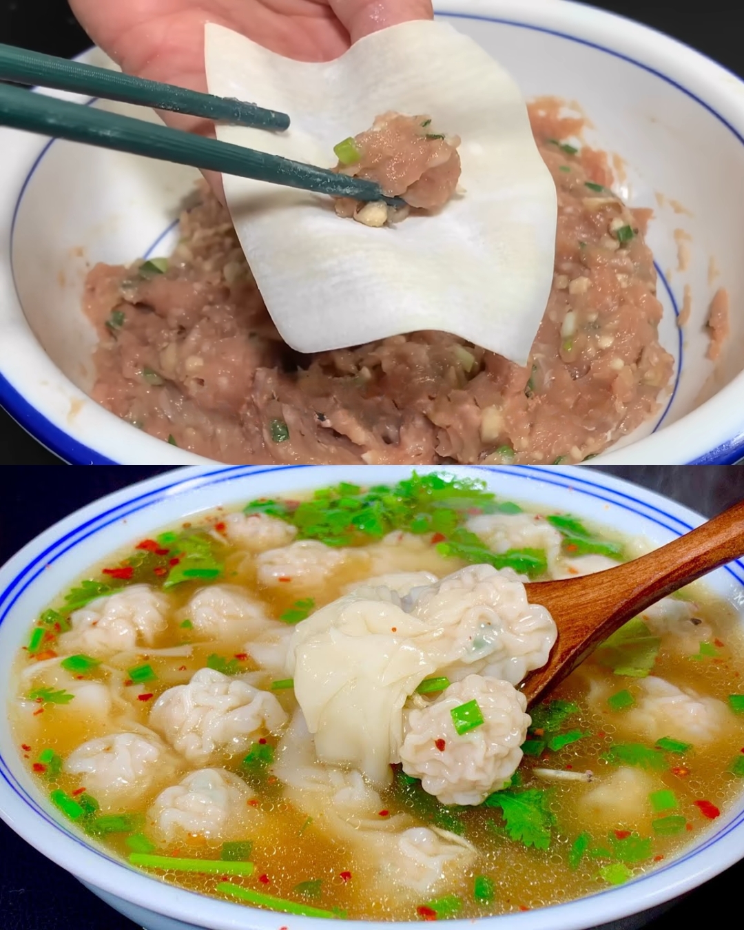 Hokkien-Style Wontons: Tender Meat and Fresh Soup