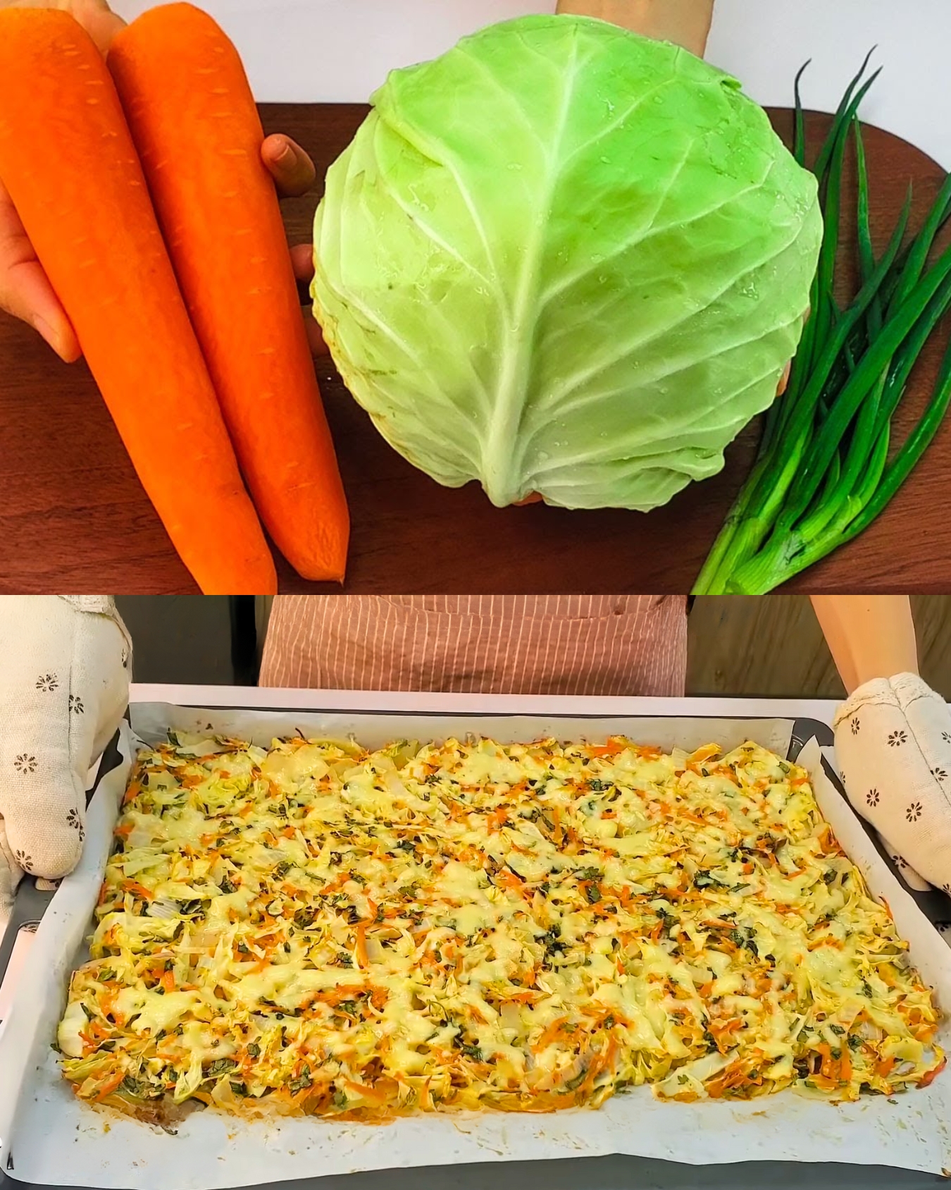 Cabbage and Carrot Bake