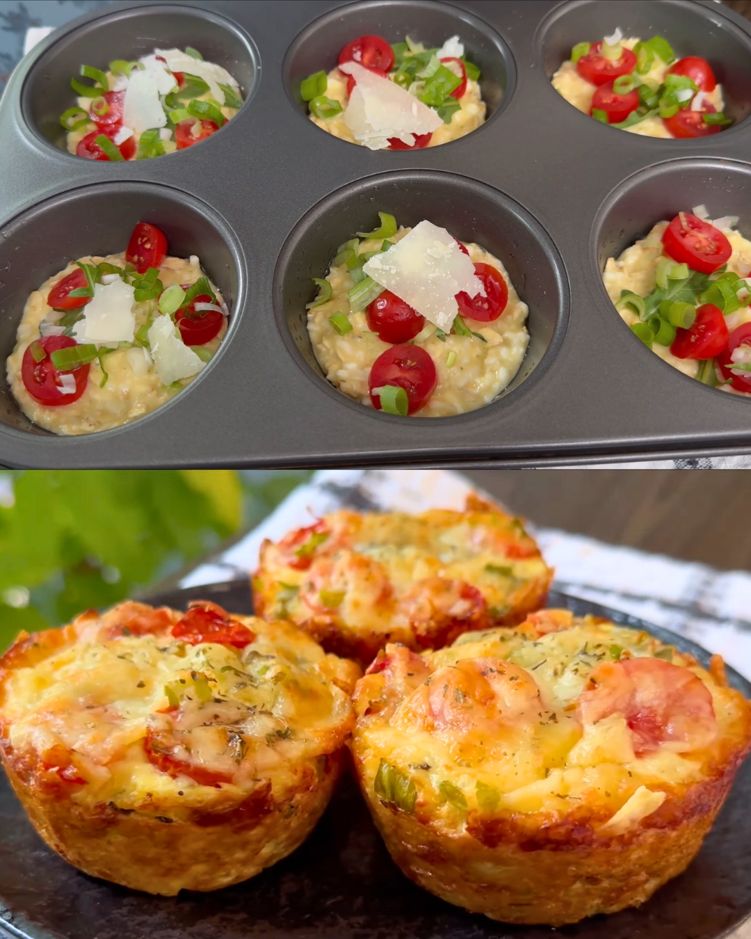 Cheesy Veggie Muffins Recipe