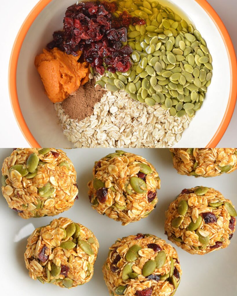 No-Bake Pumpkin Breakfast Bites finished dish