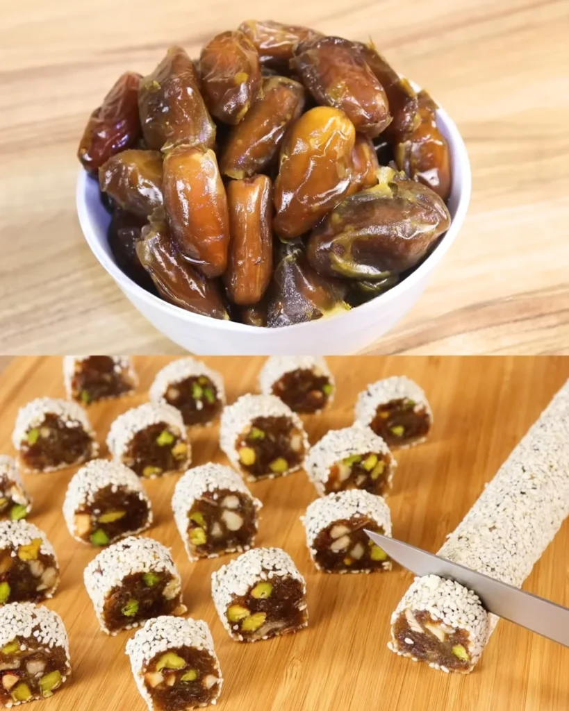 Guilt-Free Energy Dessert: A Nutty Date Delight in 10 Minutes!