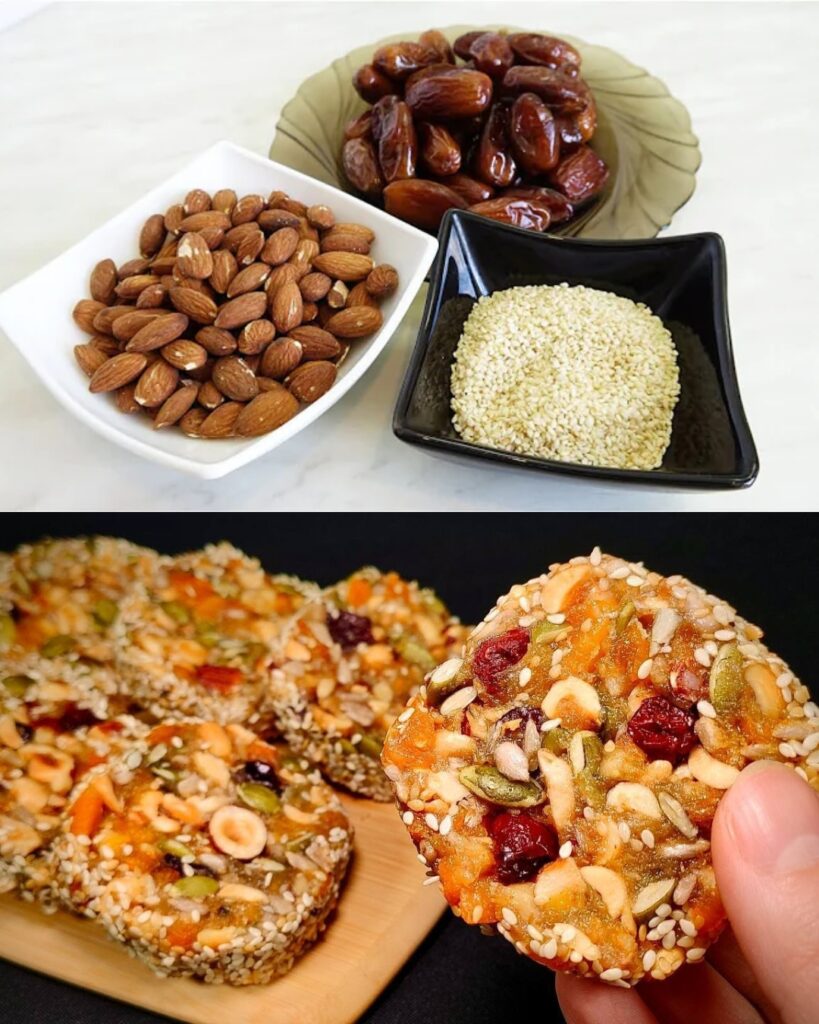 Nut and Dried Fruit Energy Bars finished dish