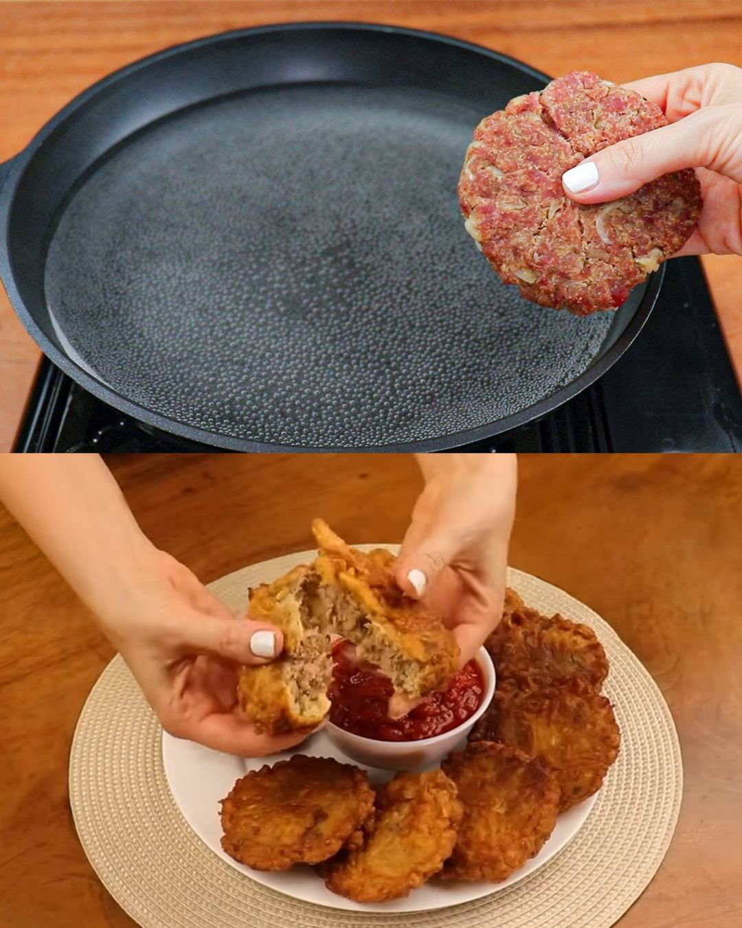 Korean-Inspired Minced Meat Schnitzels