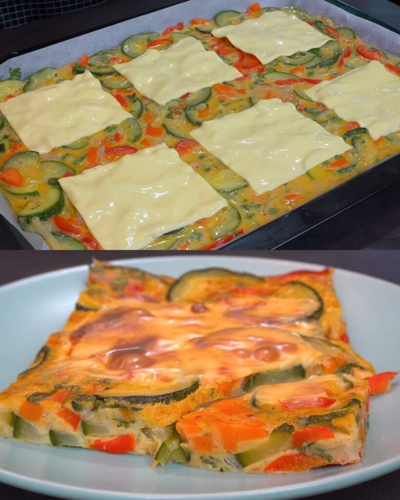 Baked Zucchini and Vegetable Casserole finished dish
