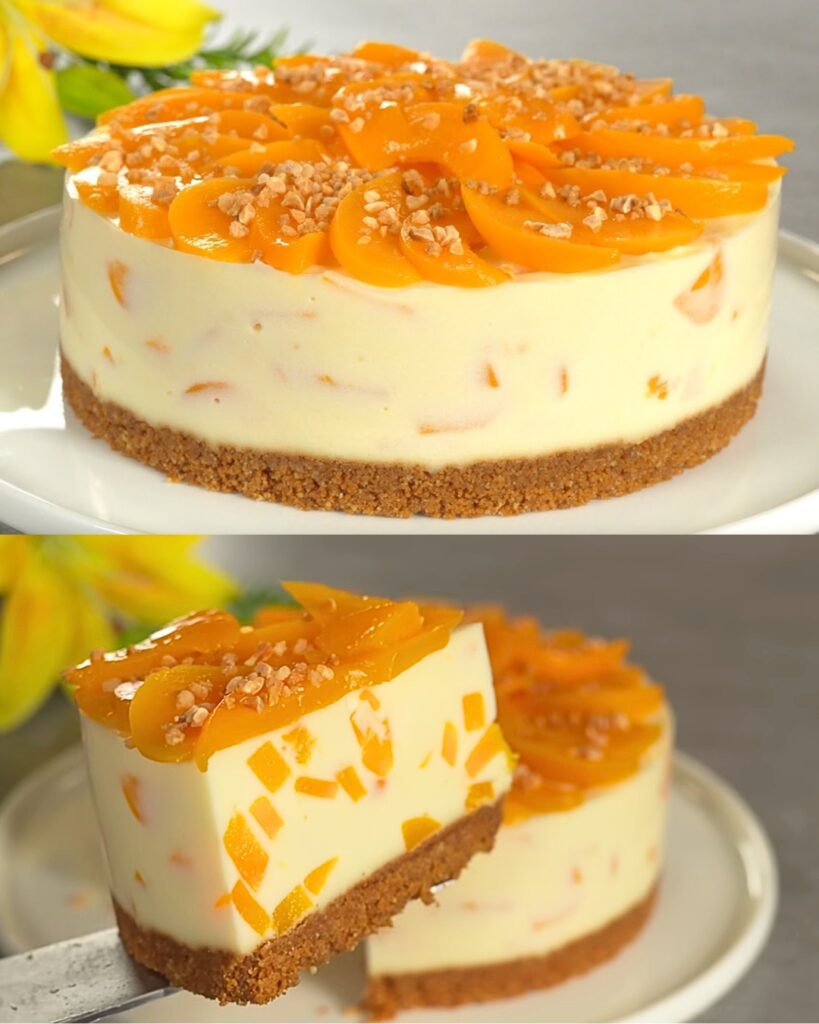 No-Bake Peach and Condensed Milk Delight