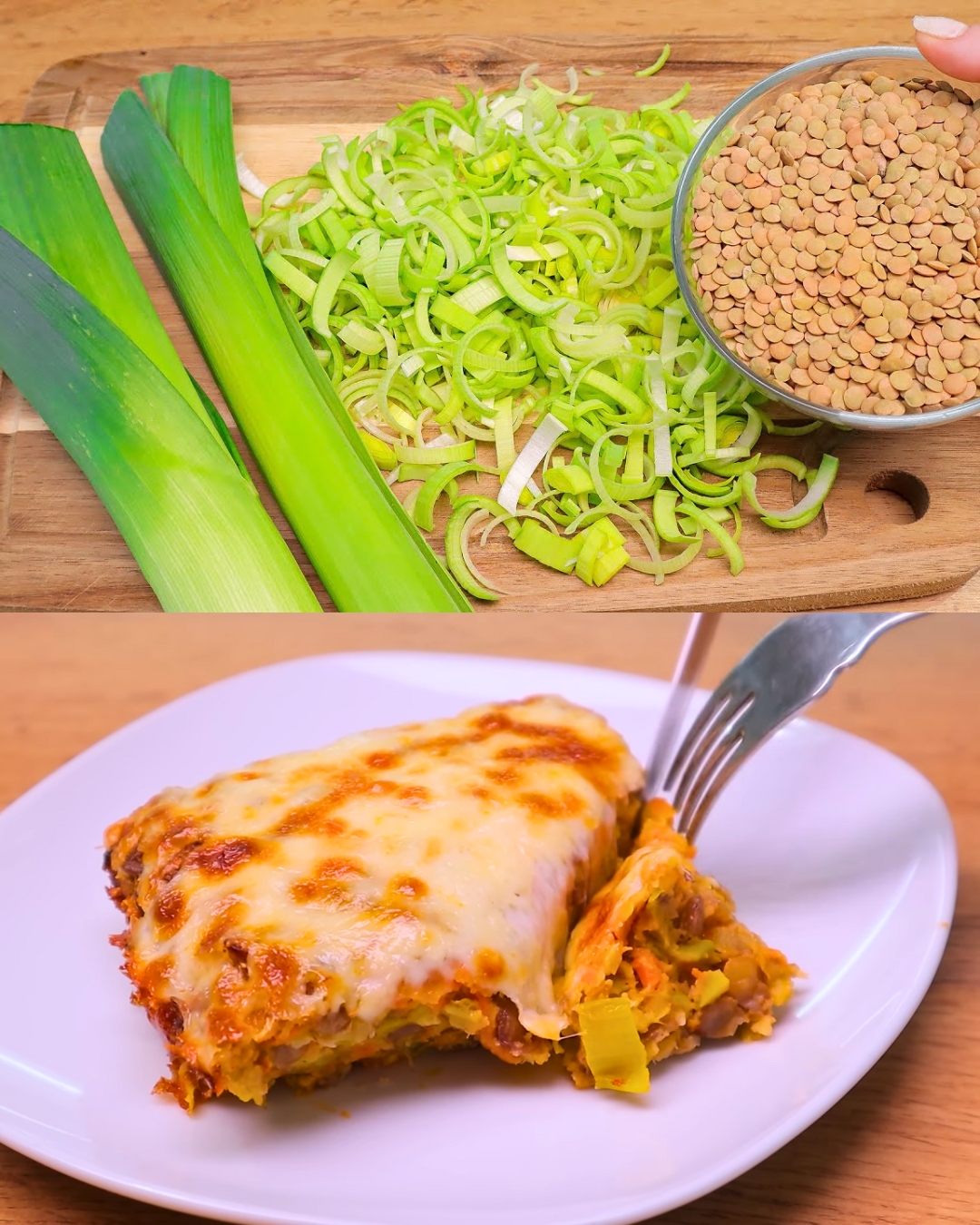 Green Lentil and Leek Vegetable Casserole Recipe